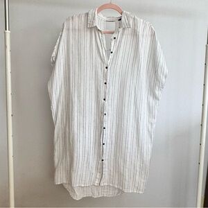Zara Linen Cotton Stripped Tunic, M